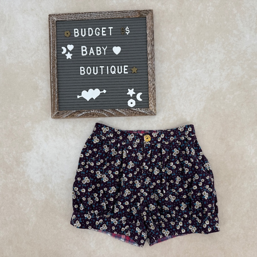 MJ Floral Corduroy Shorts